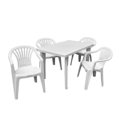 Набір Progarden Стіл Velo і 4 крісла Altea білий 595 фото
